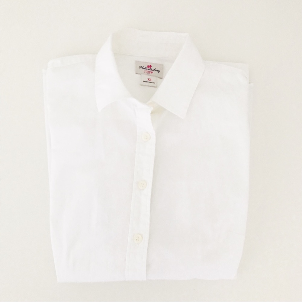 J. Crew White Button Down Shirt